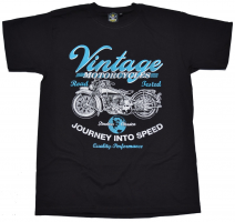 T-shirt Vintage Motorcycles american old school bike style - RRTS55