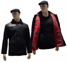 RELCO Donkey Jacke aus PVC mit kariertem Futter - RELDJPVC