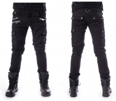 Pánské gotické džíny Anders Pant Chemical Black - AndersPant