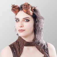 Brille mit Zahnrädern und Stacheln - Bronze - 87363-9004-000