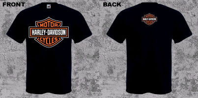 HARLEY DAVIDSON - Motor Cycles - černé pánské tričko