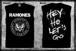 RAMONES - Logo - černé pánské tričko bez rukávů