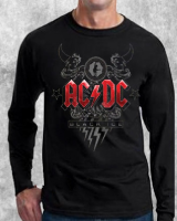 AC/DC - Black Ice 2011 - černé pánské tričko s dlouhými rukávy