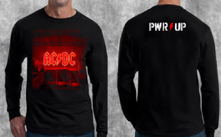 AC/DC - Power Up - schwarzes Herren T-Shirt mit langen Ärmeln