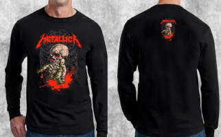 METALLICA - Alien Birth - schwarzes Herren T-Shirt mit langen Ärmeln