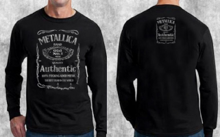 METALLICA - Authentic - schwarzes Herren T-Shirt mit langen Ärmeln
