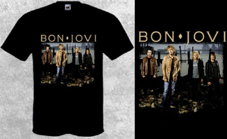 BON JOVI - Portrait - černé pánské triko