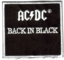 AC/DC - Back in Black - nažehlovací nášivka
