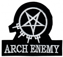 ARCH ENEMY - Black & White Logo - iron-on patch