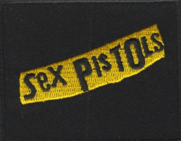 SEX PISTOLS - Yellow & Black Logo - nažehlovací nášivka