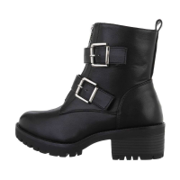 Damen Stiefeletten mit hohem Absatz - schwarz - SP50-black