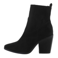 Dámské westernové a motorkářské boty - černé - DE1129-black
