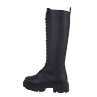 Damen Schnürstiefel - schwarz - 6688-11-black