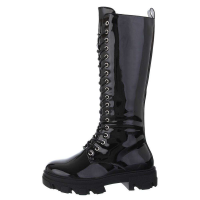 Damen Schnürstiefel - schwarz - 7450-black