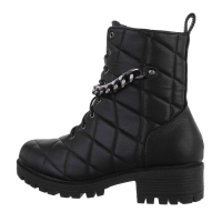Damen-Schnürstiefeletten - schwarz - KELLY-2-black!SET