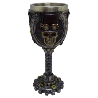 Dekorativní číše Steampunk lebka - SK372