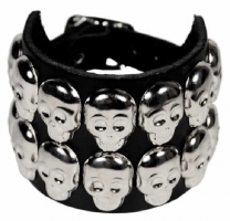 Armband mit Totenkopfniete - LDGA148