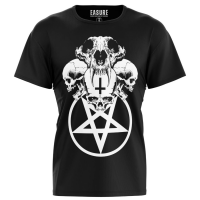 Gothic T-Shirt Skull Pentagram - EASURE102BOY