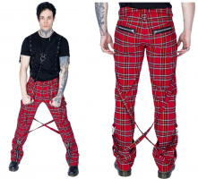 Bondage kalhoty tartan Midas Heartless - MidasPanttart