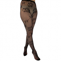 Sítovaný pentagram punčochových kalhot - Tight44
