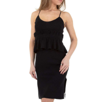Dámské šaty od JCL - černá - KL-73470-black