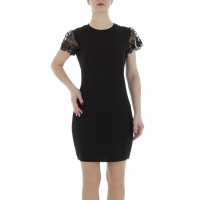 Dámské minišaty od Metrofive - černé - KL-F418-black