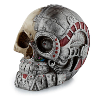 Dekorace - Steampunk - Lebka napůl robot -  SK329