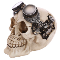 Dekorace Lebka ve stylu Steam Punk - SK248