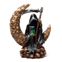 Figurka LED - Smrtka - Měsíc z lebek - SK388