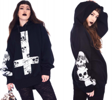 Oversize mikina EVIL Jawbreaker - LDSHLA4302