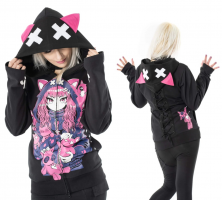 Mikina s kapucí Kitty - KittyMayhemHood