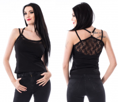 Liona Heartless Top mit Spitze im Gothic-Stil - LionaTop