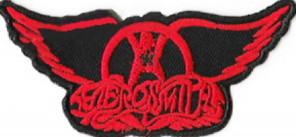 AEROSMITH - Red & Black Logo - nažehlovací nášivka