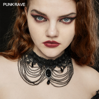 POETRY AND CHAINS NECKLACE CHOKER - WS-668