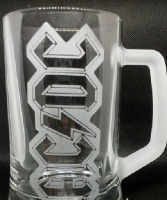 AC/DC glass beer mug - Typical Logo