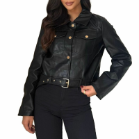 Damen-Bikerjacke von Emma&Ashley - Schwarz - KL-WE983