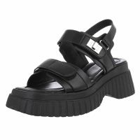 Damen Keilsandaletten - schwarz - LOLA5233-blackSET