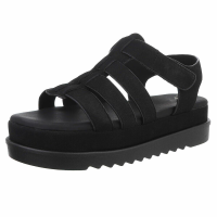 Damen Keilsandaletten - schwarz - PL363-blackSET