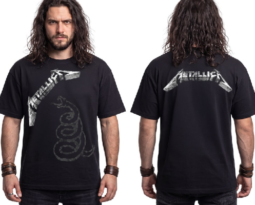 METALLICA - Black Album - schwarzes Herren-T-Shirt