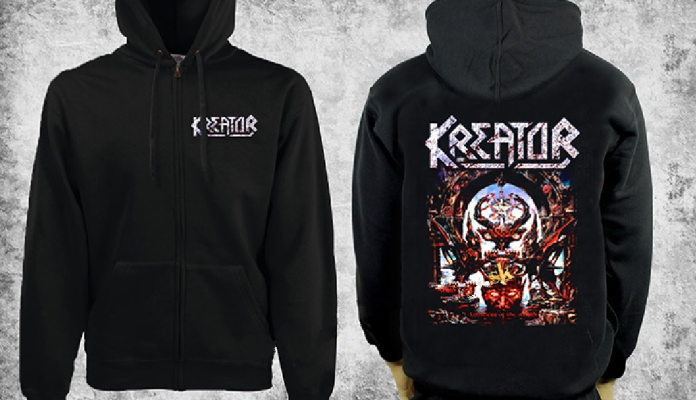 KREATOR - Krushers Of The World - schwarze Herren-Kapuzenjacke mit Reißverschluss
