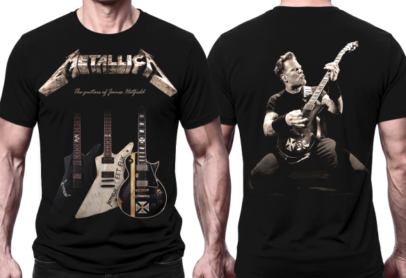 METALLICA - The Guitars Of James Hetfield - černé pánské triko