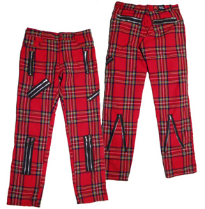 Pánské kalhoty Punk tartan - 20738L
