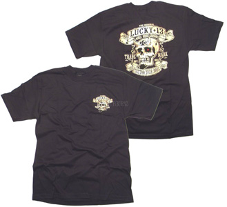 Lucky 13 T-Shirt Bikes Booze Broads - LUCK122